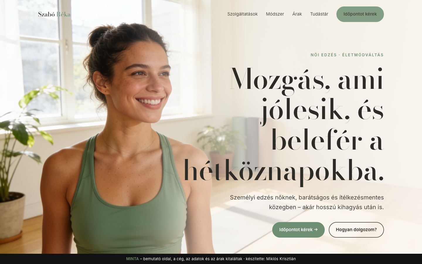 Életmód stílus – asztali nézet